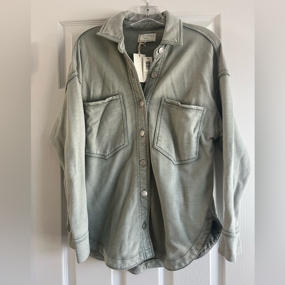 Z Supply All Day Knit Jacket XS Worn Jade NWT - Picture 3 of 8